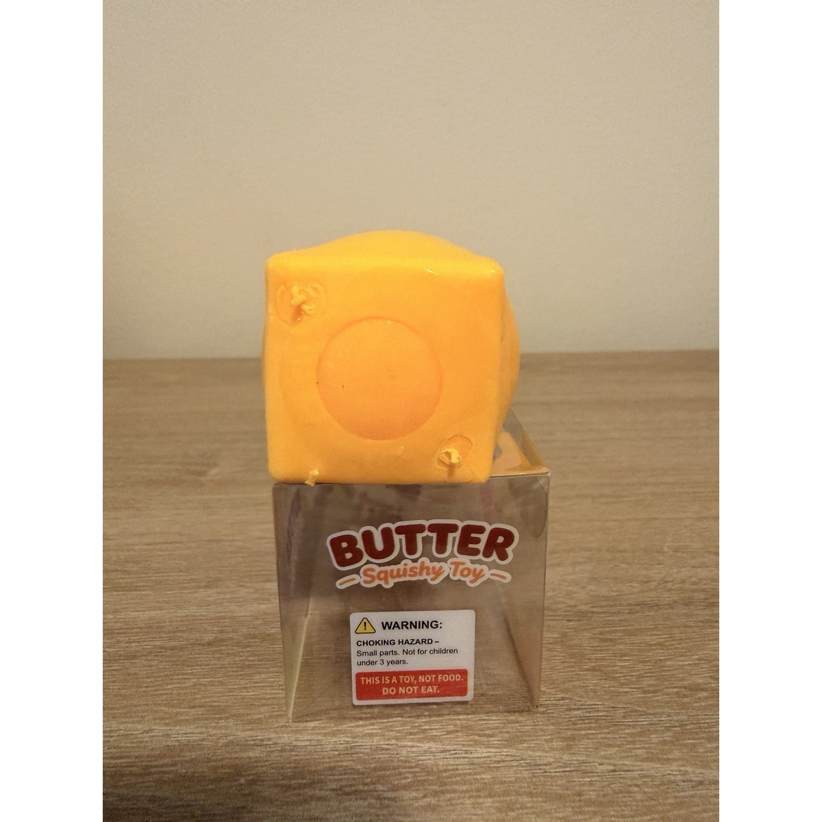 Crunchy Butter Squishy ASMR Sensory Fidget Stress Toy 4 Oz Design Boxed