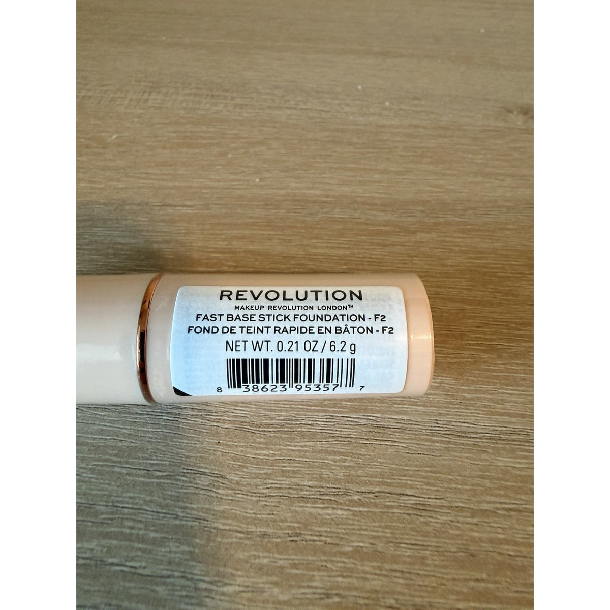Makeup Revolution Foundation Stick F2 Full Coverage Cream New Sealed