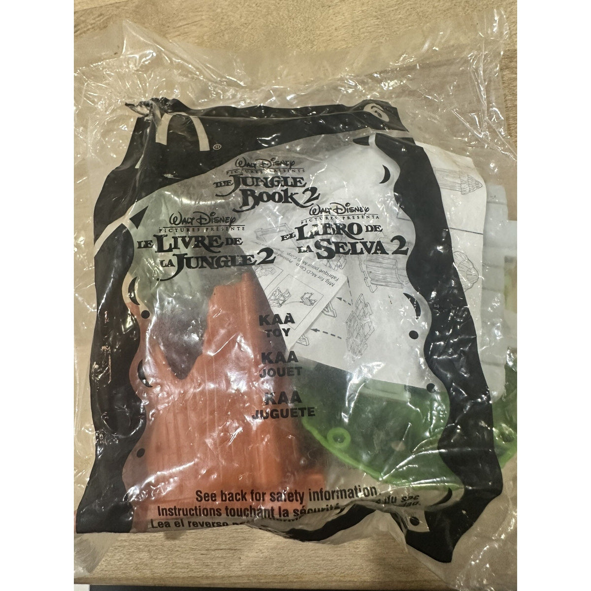 2002 McDonald’s Jungle Book 2 Happy Meal Toy #6 Kaa Figure NEW Sealed Vintage