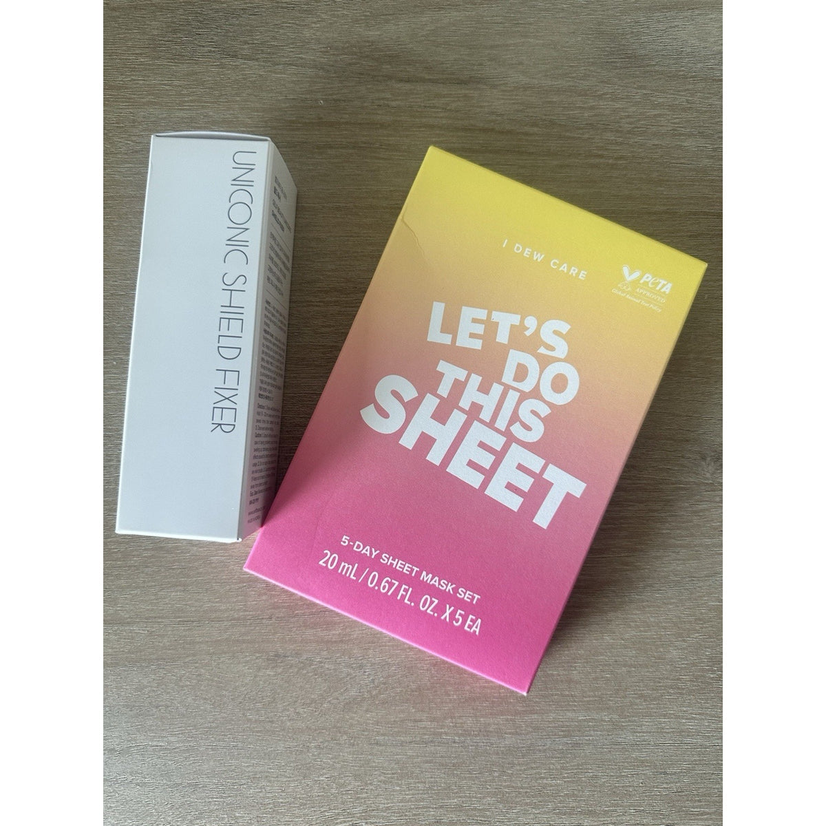 K Beauty Skincare Set Sheet Masks 5pc + Shield Fixer Spray Hydrating