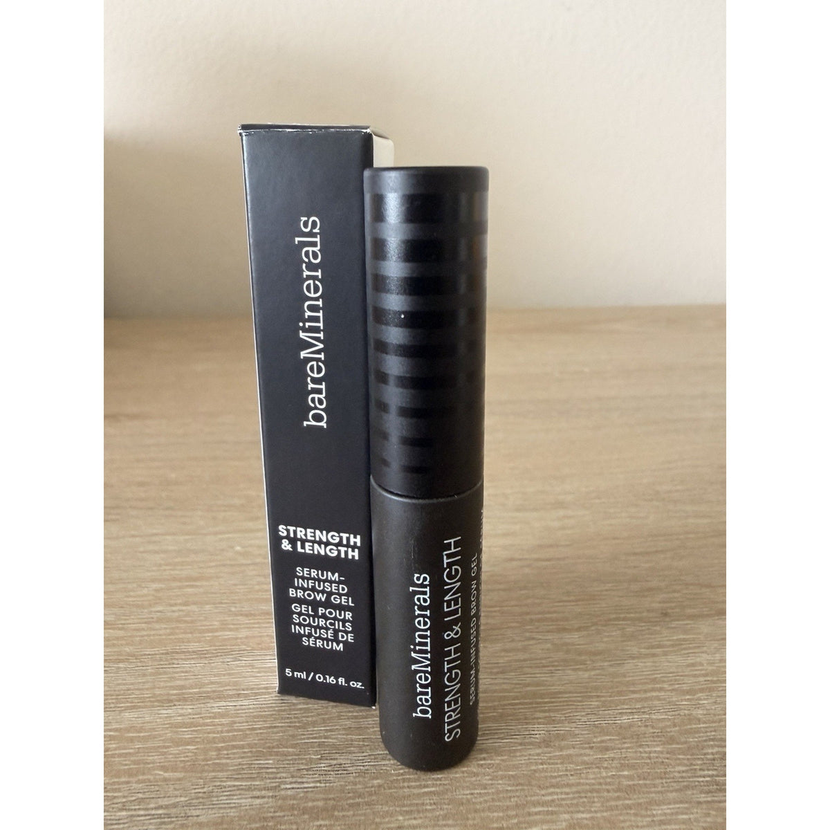 bareMinerals Strength & Length Brow Gel Chestnut 5ml New in Box