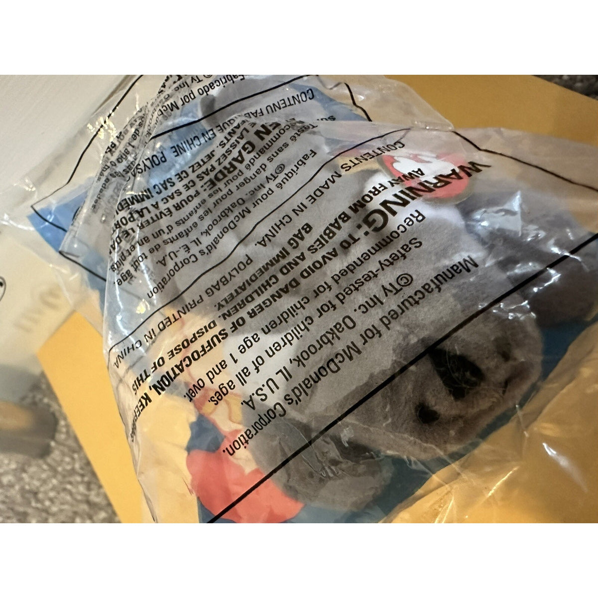 1998 McDonald’s Ty Beanie Babies Mel The Koala #7 Happy Meal Toy Sealed Vintage