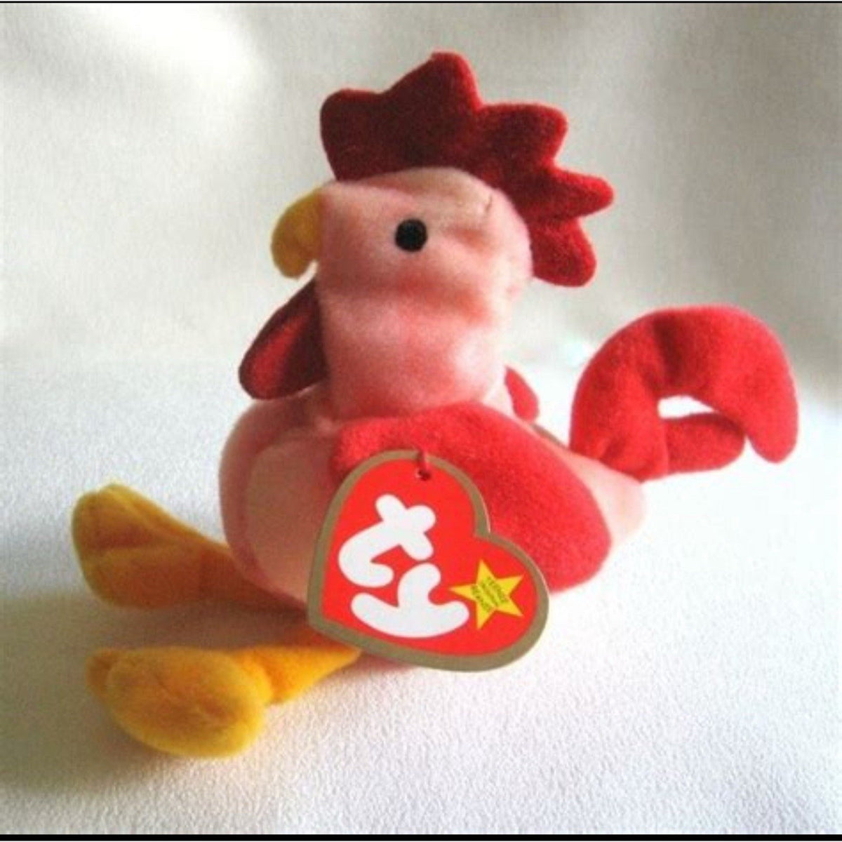 1999 McDonald’s Ty Teenie Beanie Babies Strut The Rooster #7 NEW Sealed Vintage
