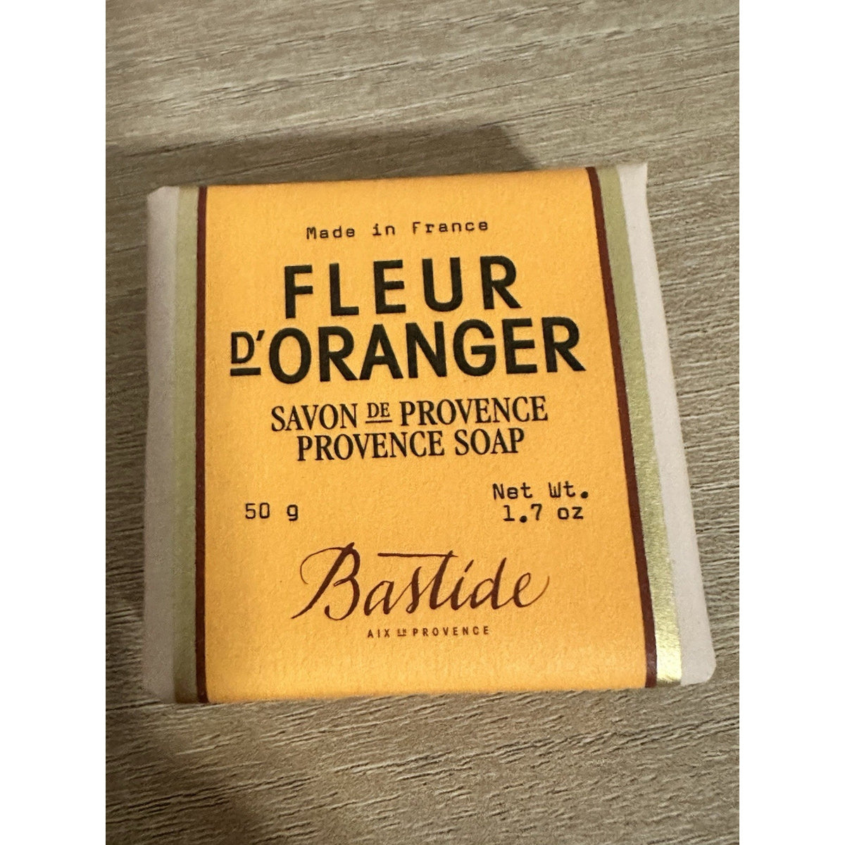 Bastide Savon de Provence Soap Lot of 3 50g Fig & Orange Blossom NEW