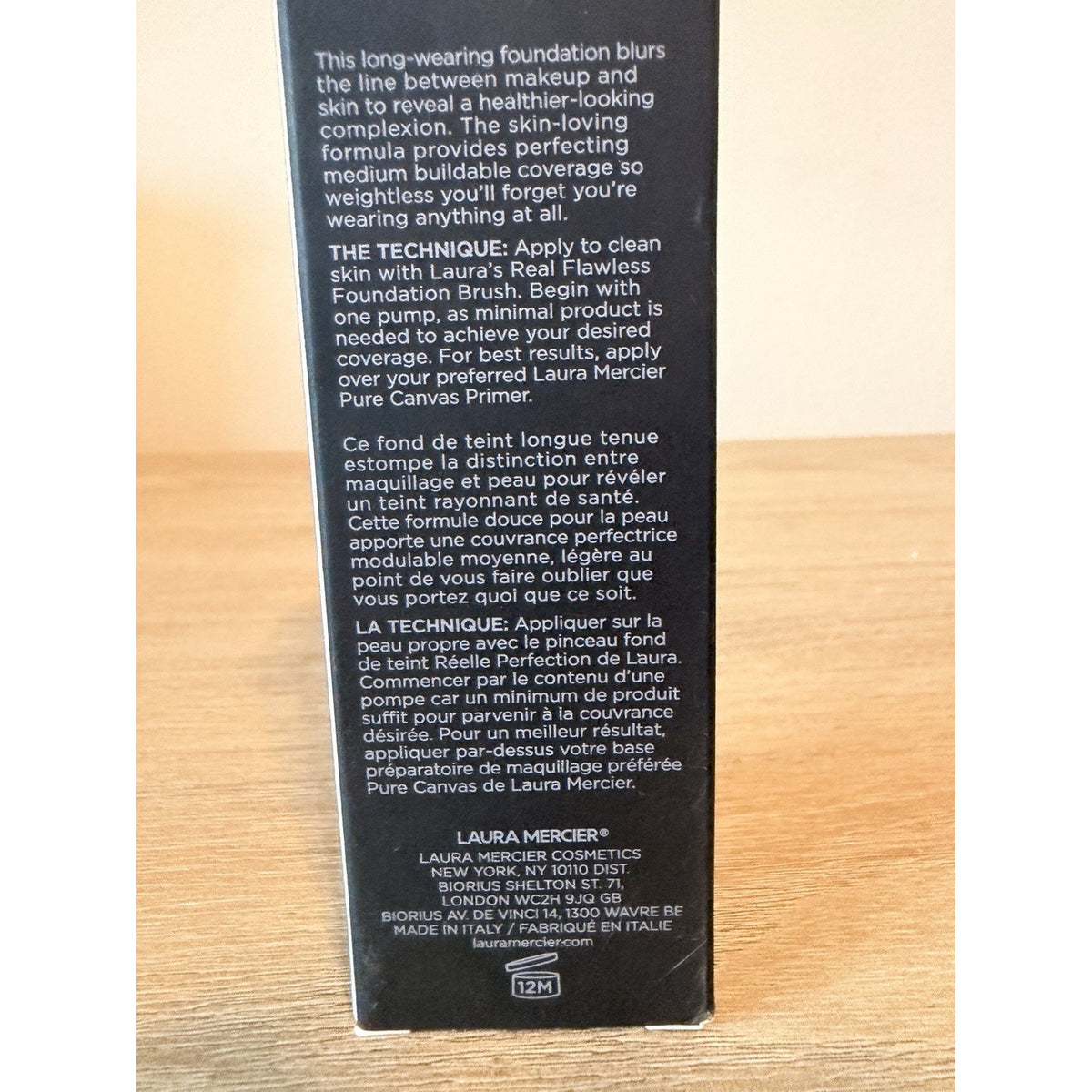 Laura Mercier Real Flawless Weightless Perfecting Foundation 3W0 Sandstone 1oz