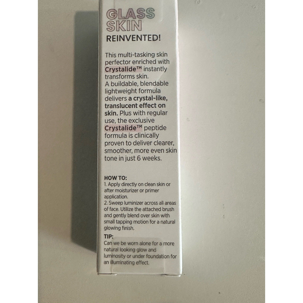 JOAH Crystal Glow Tinted Luminizer Stick Nude Beige JCG205 New In Box