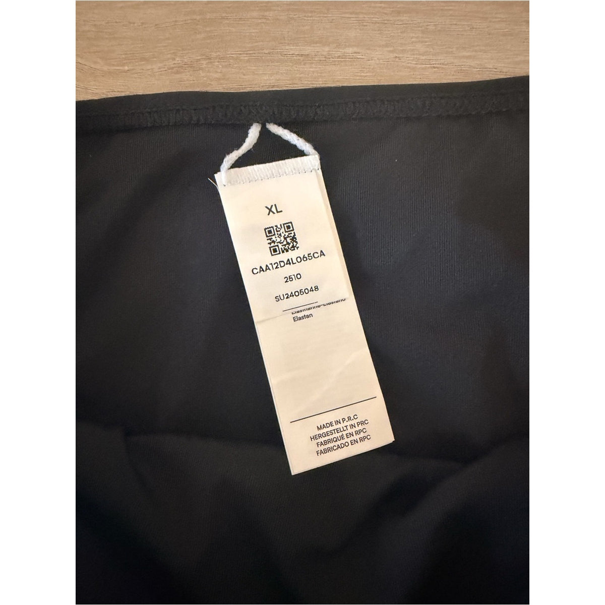 CUPSHE Black Bikini Set High Waisted Tie Front Swimwear Size XL