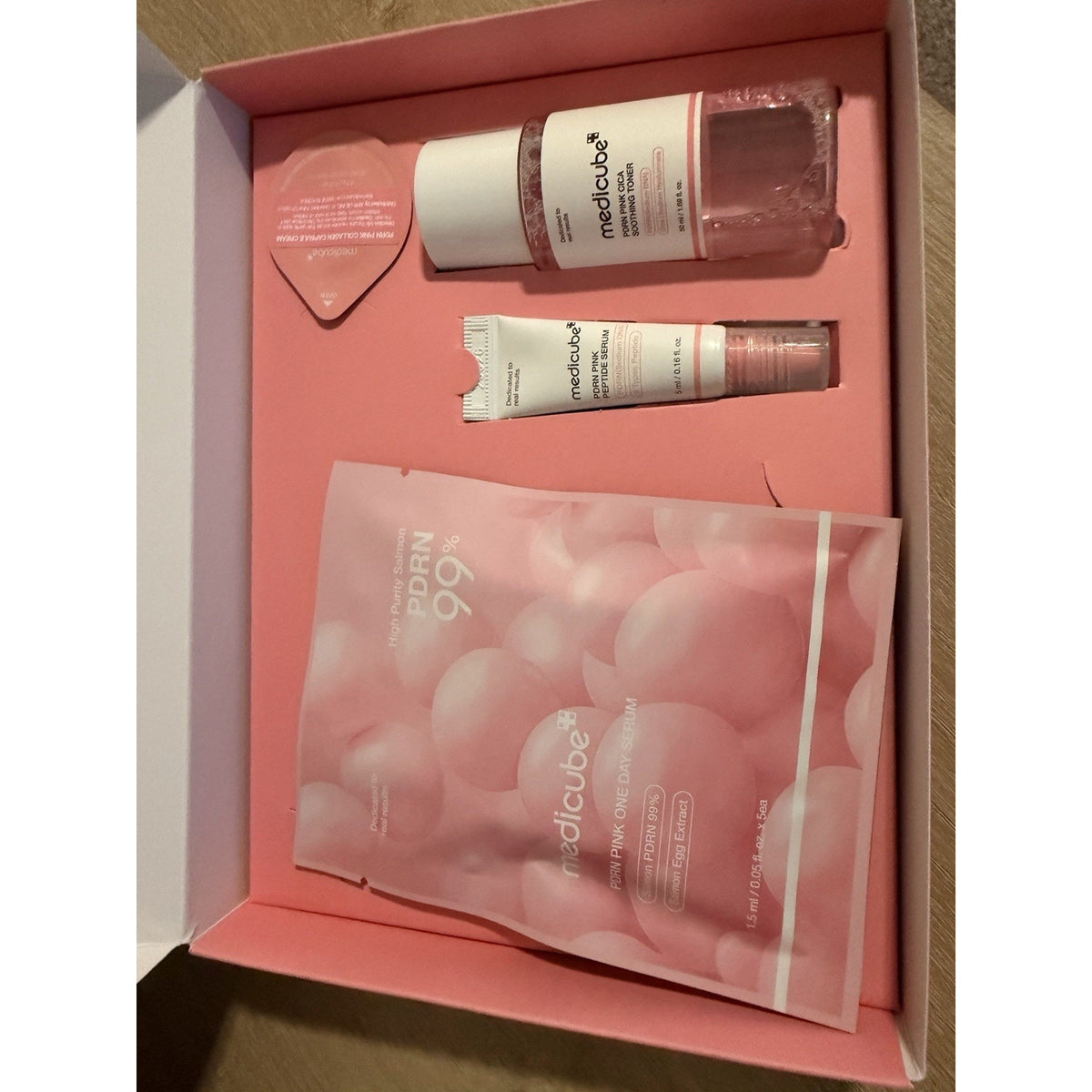 medicube PDRN Glow Kit Pink Skincare Set Toner Serum K Beauty