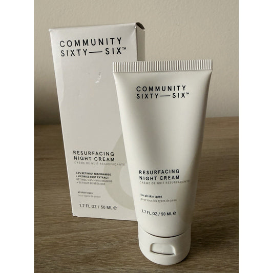 Community Sixty-Six Resurfacing Night Cream 1.7 oz Retinol Niacinamide Sealed