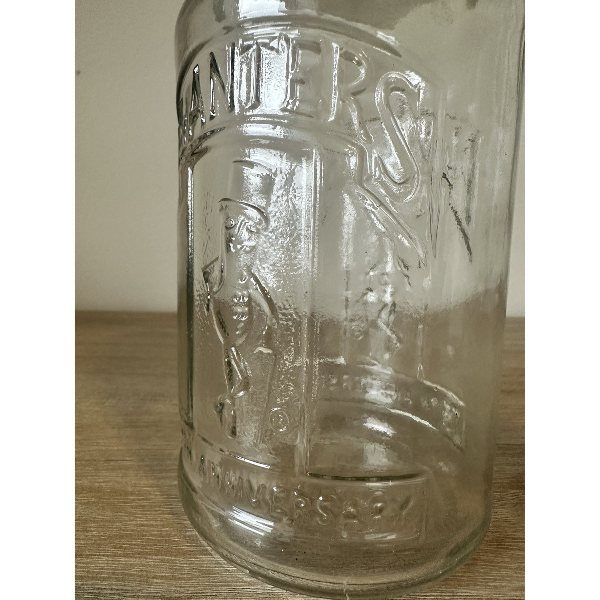 Vintage Planters Mr Peanut Glass Jar w Lid 75th Anniversary 1906-1981