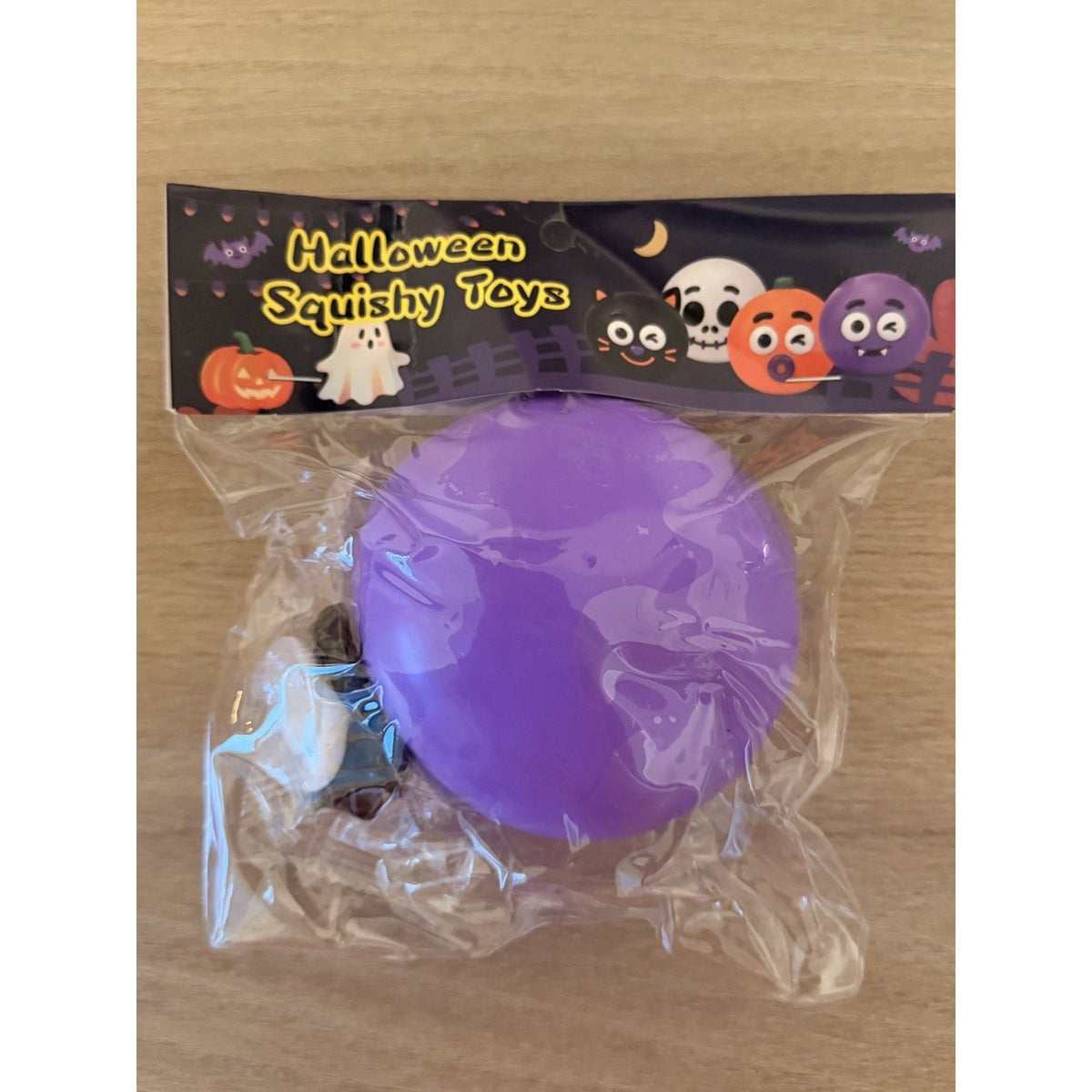 Halloween Purple Vampire Monster Smusher-Style Face Swap Squishy Sensory Toy