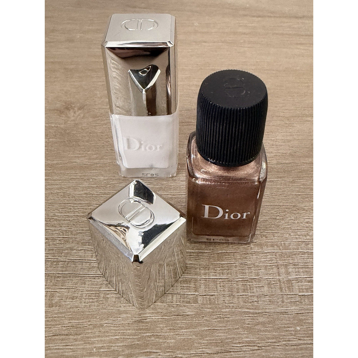 Dior Vernis Nail Polish Mini Lot Bronze Cruise 726 + Jasmine White 007 7ml