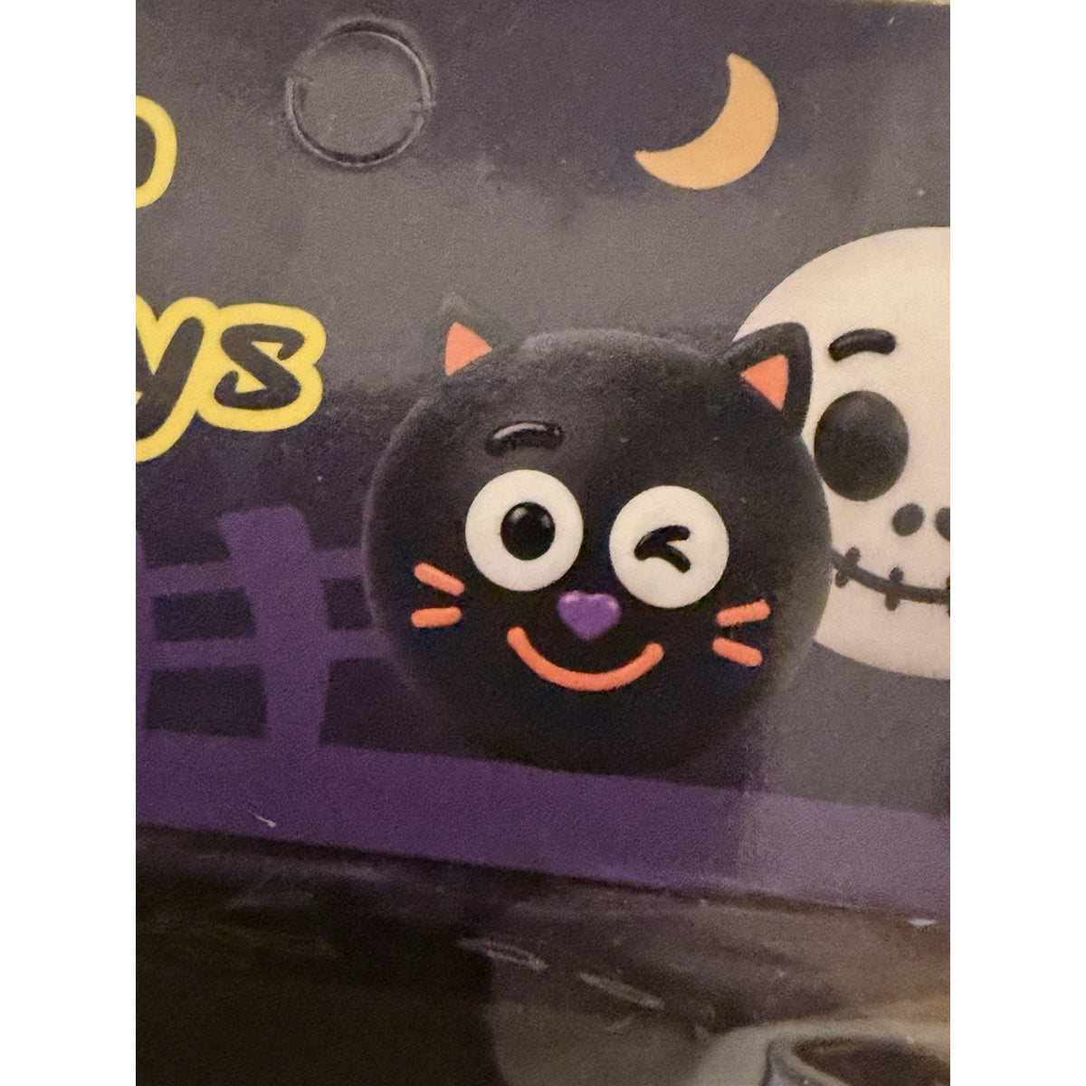 Halloween Black Cat Smusher-Style Face Swap Squishy Sensory Fidget Toy New