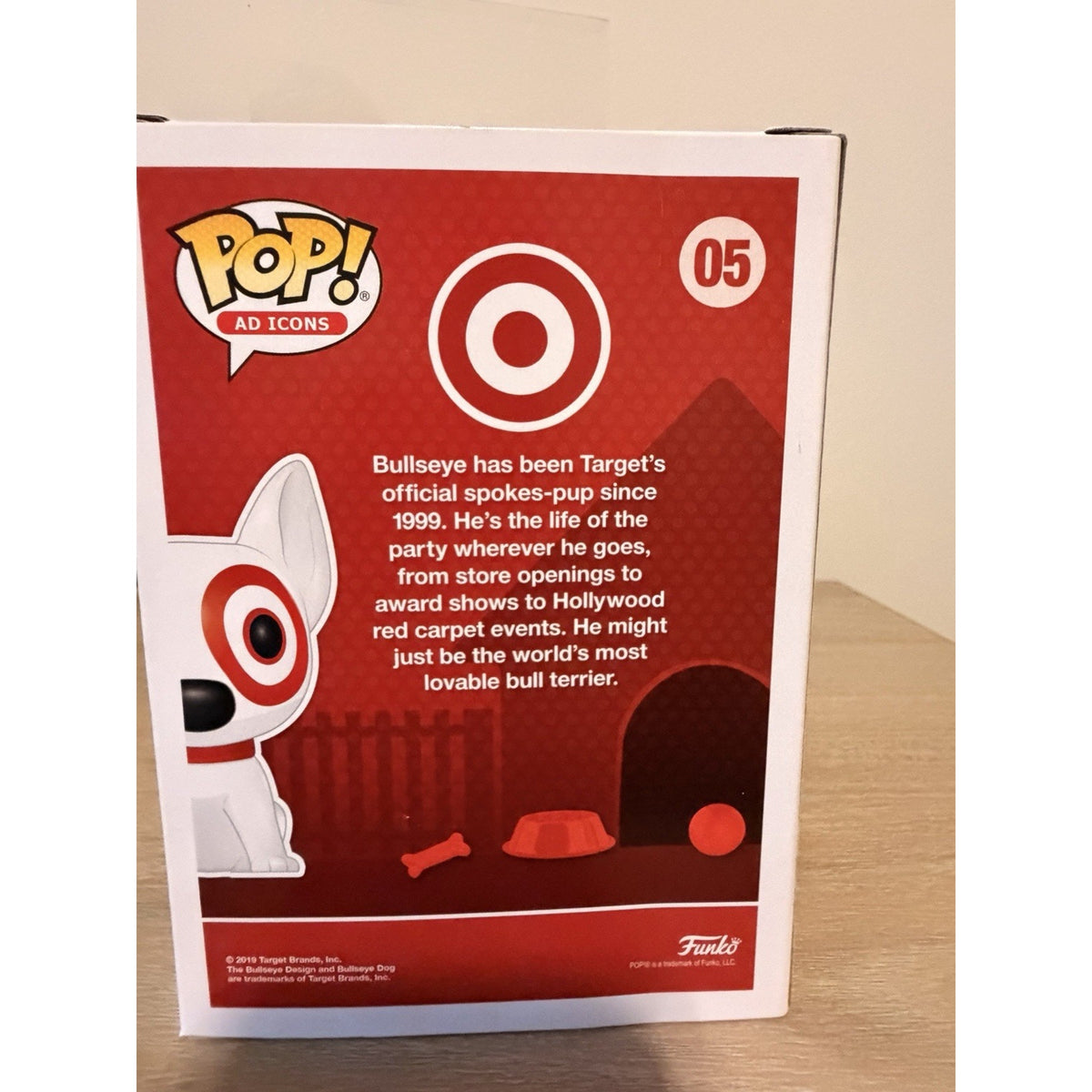 Funko Pop Bullseye 05 Flocked Target Exclusive Ad Icons w/ Protector