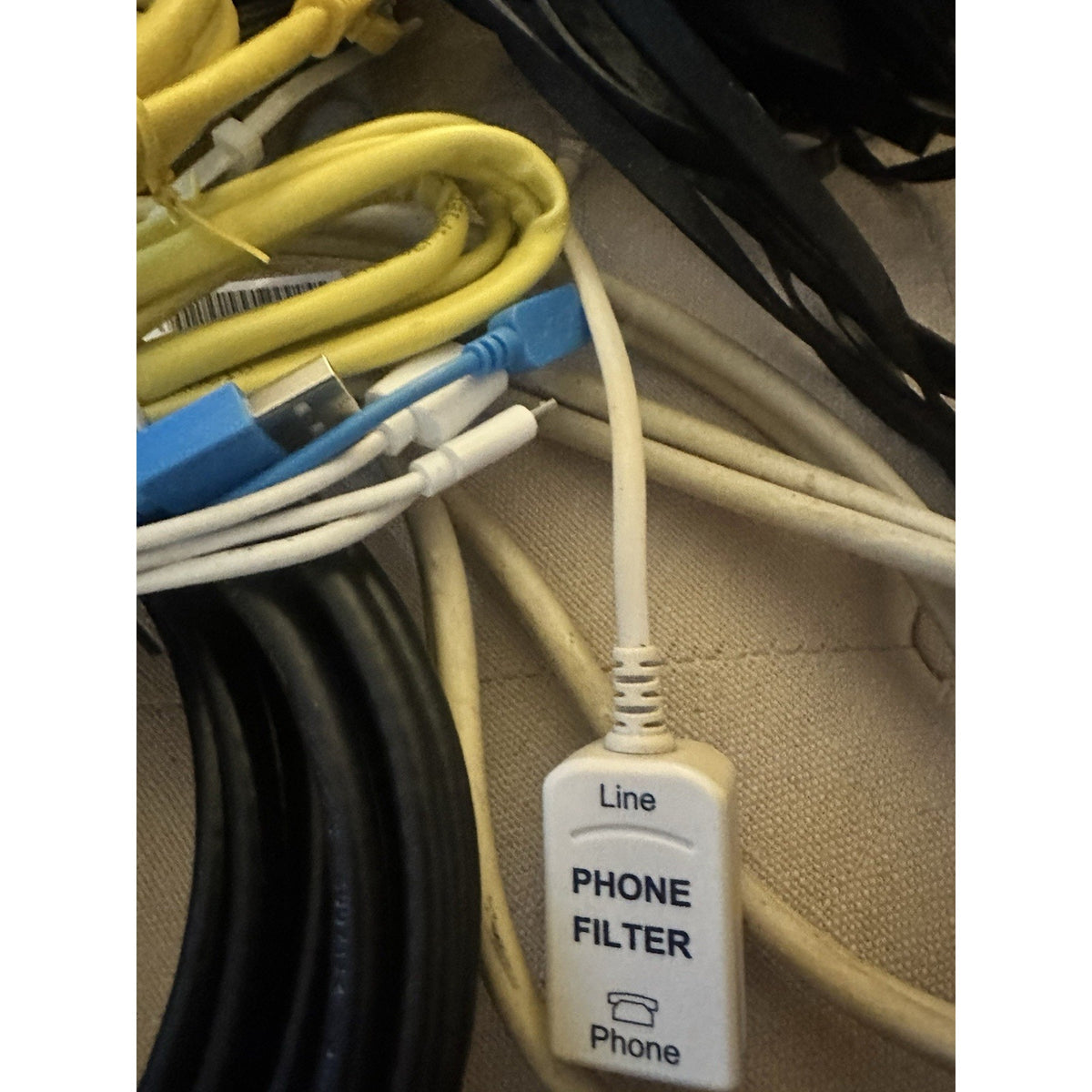 Lot of Mixed Cables & Wires / RCA AV / Ethernet / Coax / USB / Phone Line/ Other