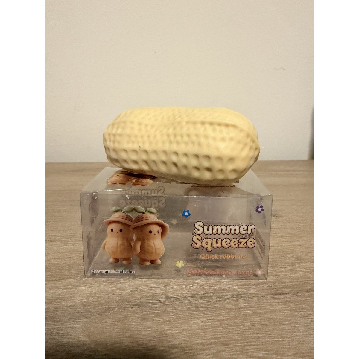 Crunchy Peanut Squishy Toy Squeeze Stress Relief Sensory Fidget ASMR New