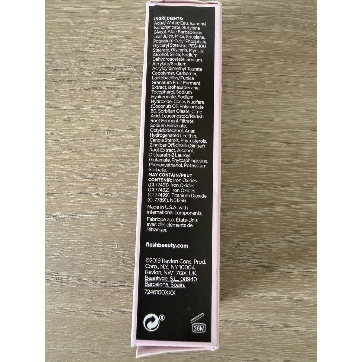 Flesh Pure Flesh Liquid Foundation 04 Sugar Warm Peach 1oz New Open Box