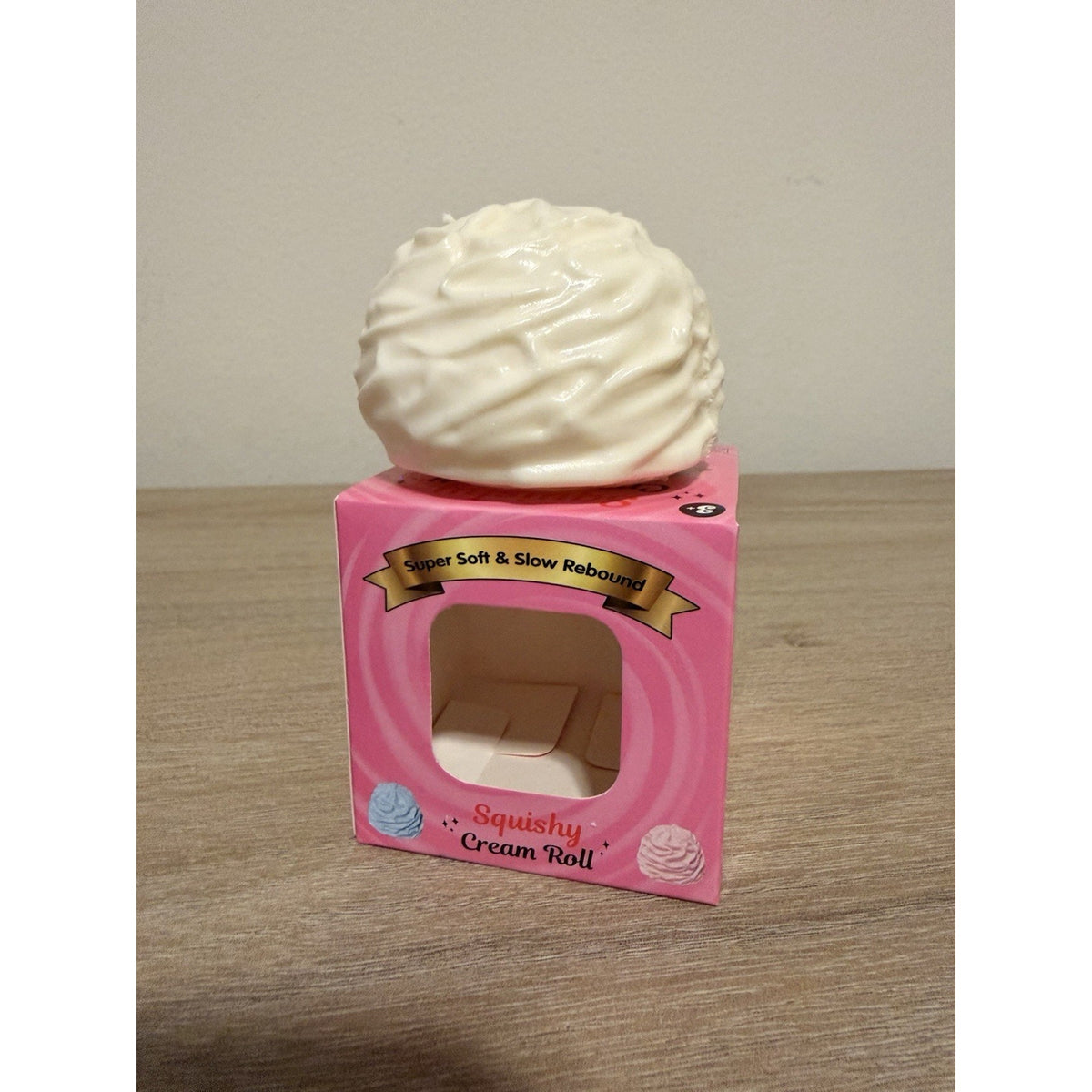 Cream Roll Squishy Vaseline White Super Soft Slow Rebound Sensory Stress Fidget Toy