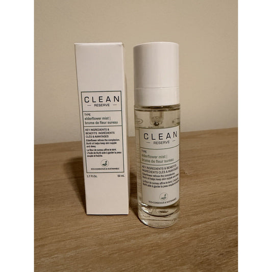 CLEAN RESERVE Elderflower Mist 1.7 oz 50 mL Facial Spray New in Box