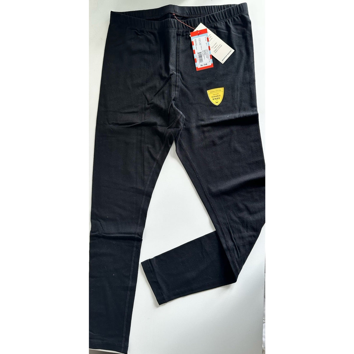 Cat & Jack Girls XL 14 Black Faux Denim Leggings 2-Pack NWT Adaptive