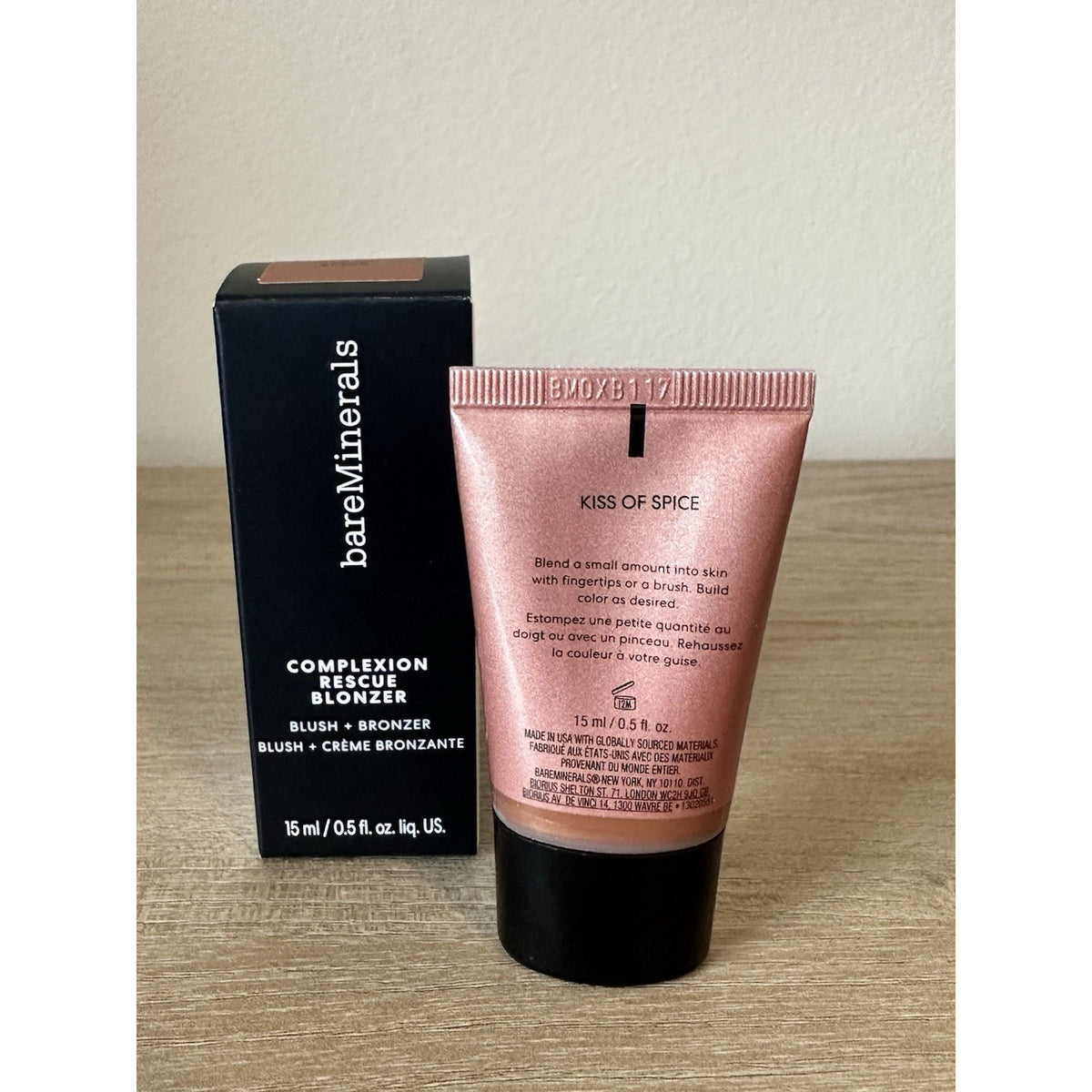 bareMinerals Complexion Rescue Blonzer Kiss of Spice Blush Bronzer 0.5 oz NEW