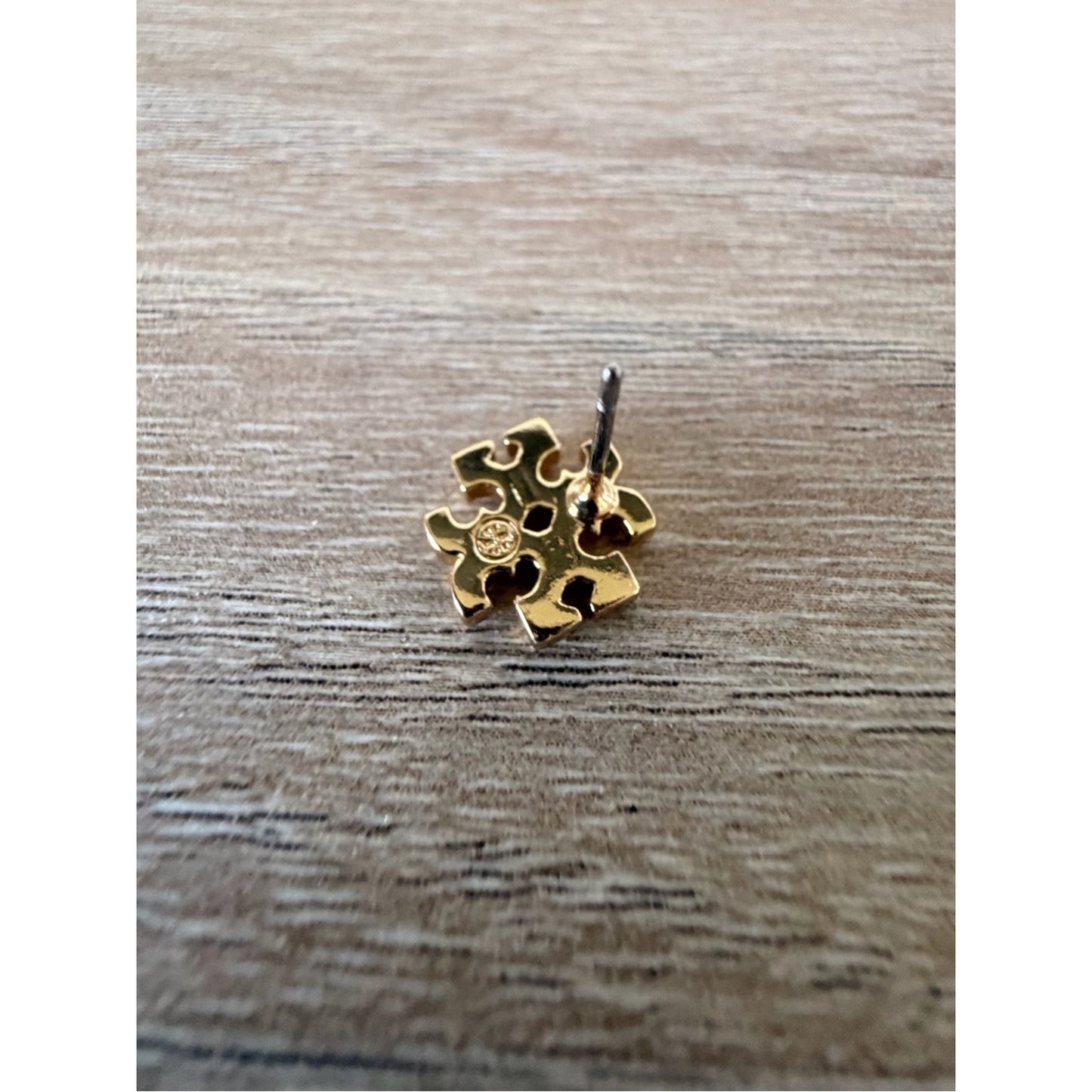 Tory Burch Icon Pavé Stud Earrings Gold-tone Crystal Double T Logo