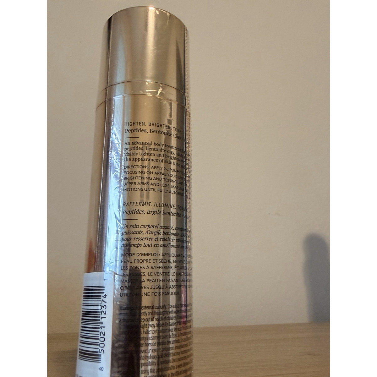 JLO Body Tighten + Tease Ultimate Body Serum 4 oz AHA Peptides NEW Sealed