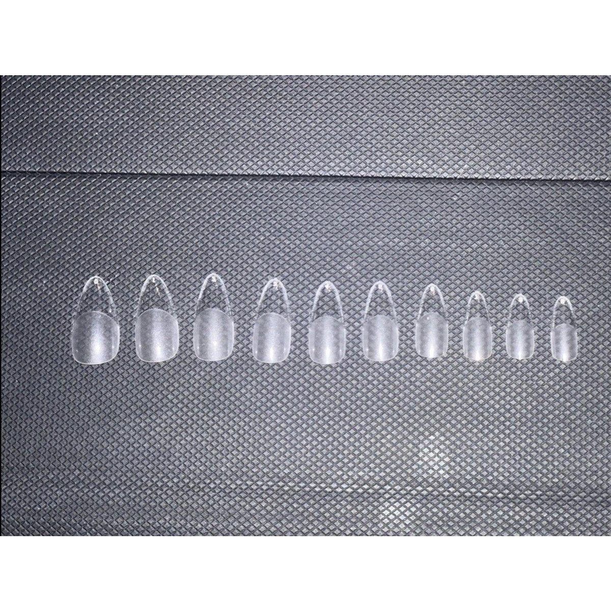 Medium-large Almond Nail Tips 504pcs Soft Gel Full Cover Nail Tips, Half Matte