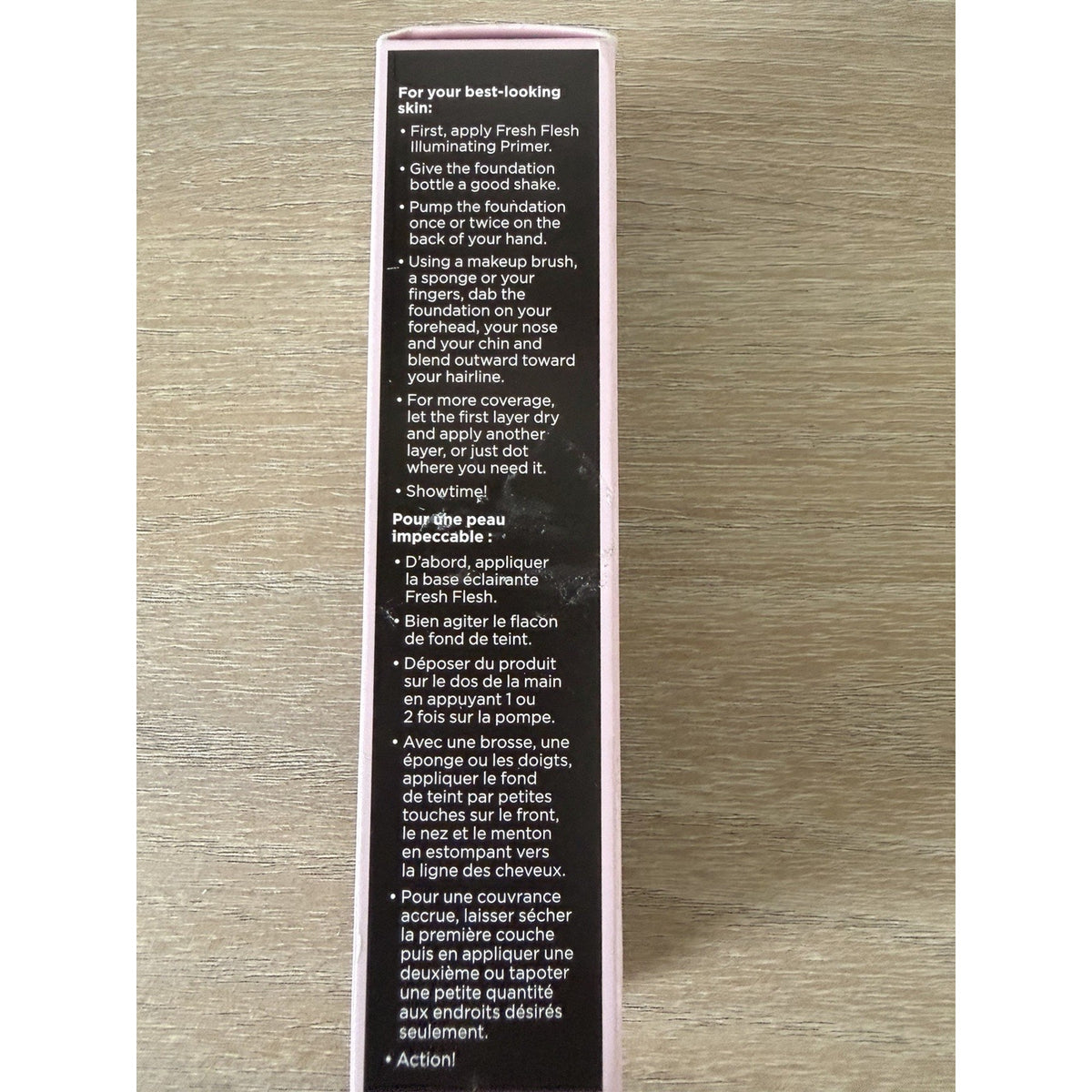 Flesh Pure Flesh Liquid Foundation 04 Sugar Warm Peach 1oz New Open Box