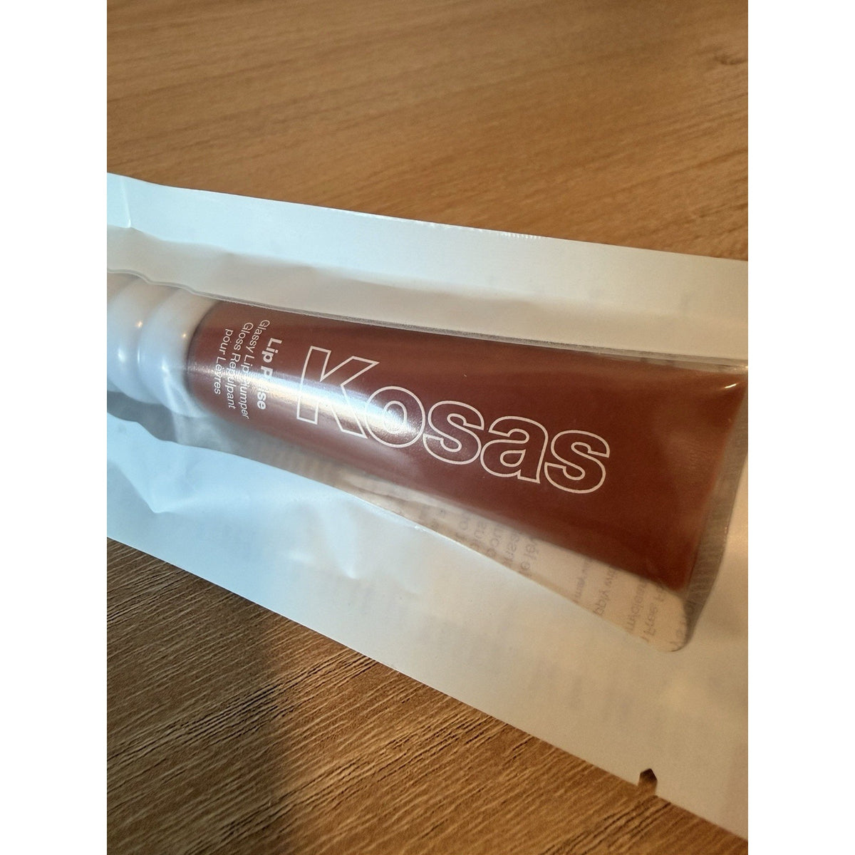 Kosas Lip Pulse Lip Plumper Gloss “Sixth Sense” Warm Nude 0.42oz New & SEALED
