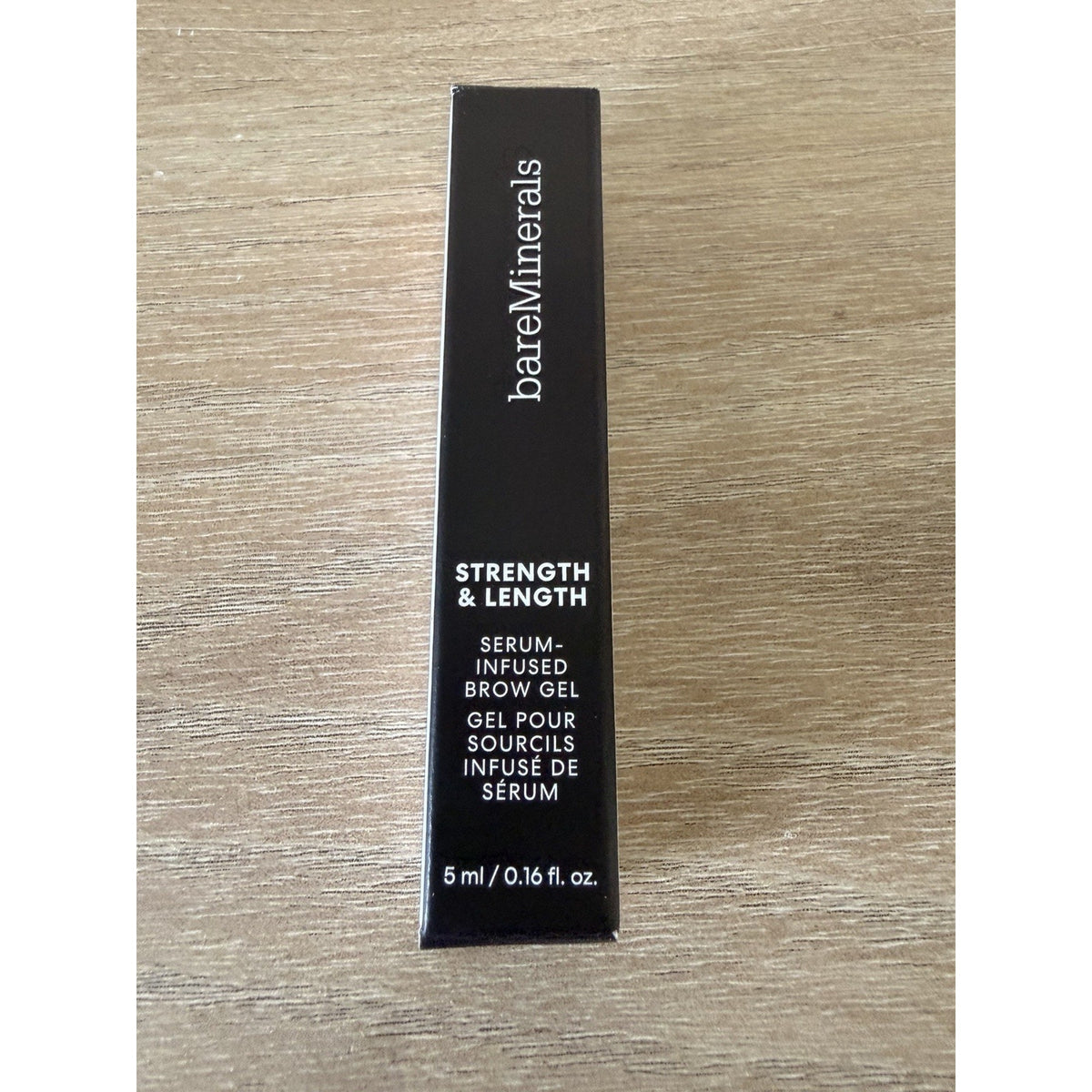 bareMinerals Strength & Length Brow Gel Chestnut 5ml New in Box
