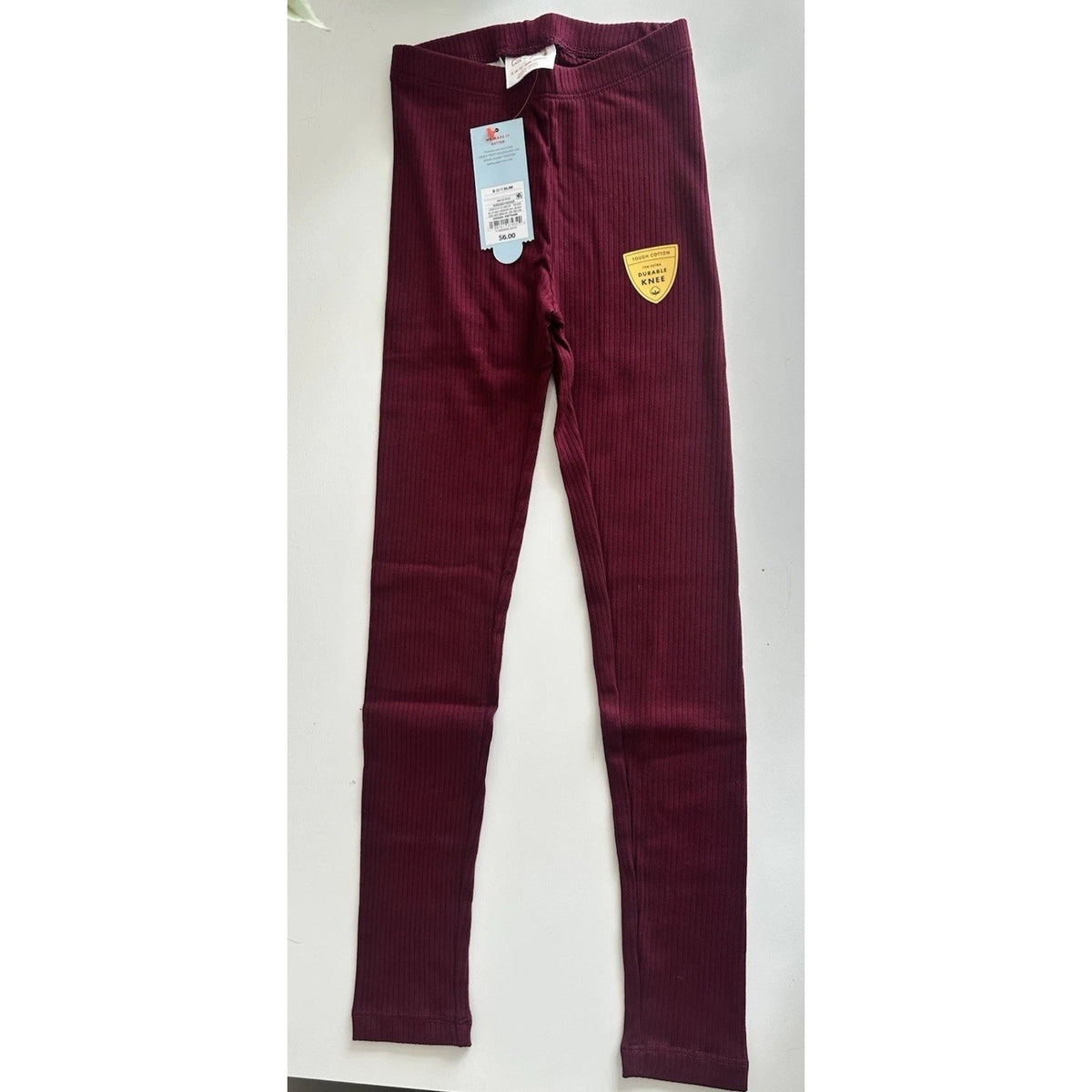 Cat & Jack Girls Slim Leggings Durable Knee Burgundy Blue Black NWT