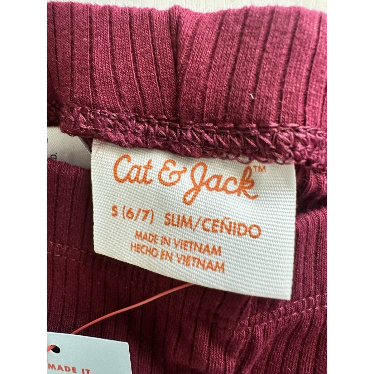 Cat & Jack Girls Slim Leggings Durable Knee Burgundy Blue Black NWT