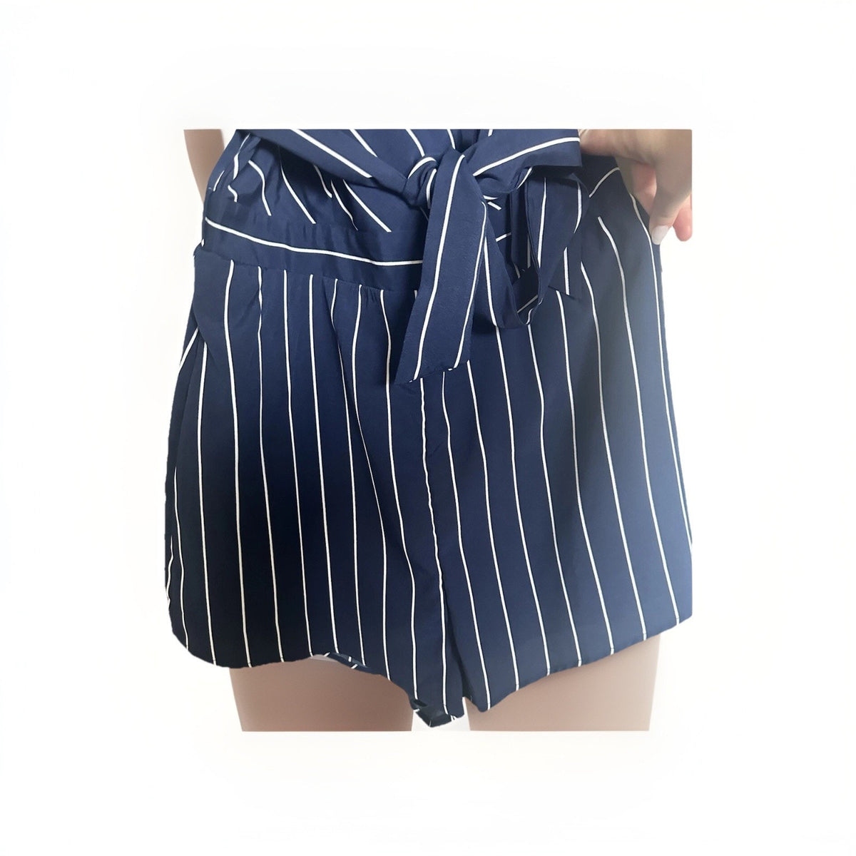 Essue Pinstriped Romper — Women’s Size Large (Runs Small) summer casual romper