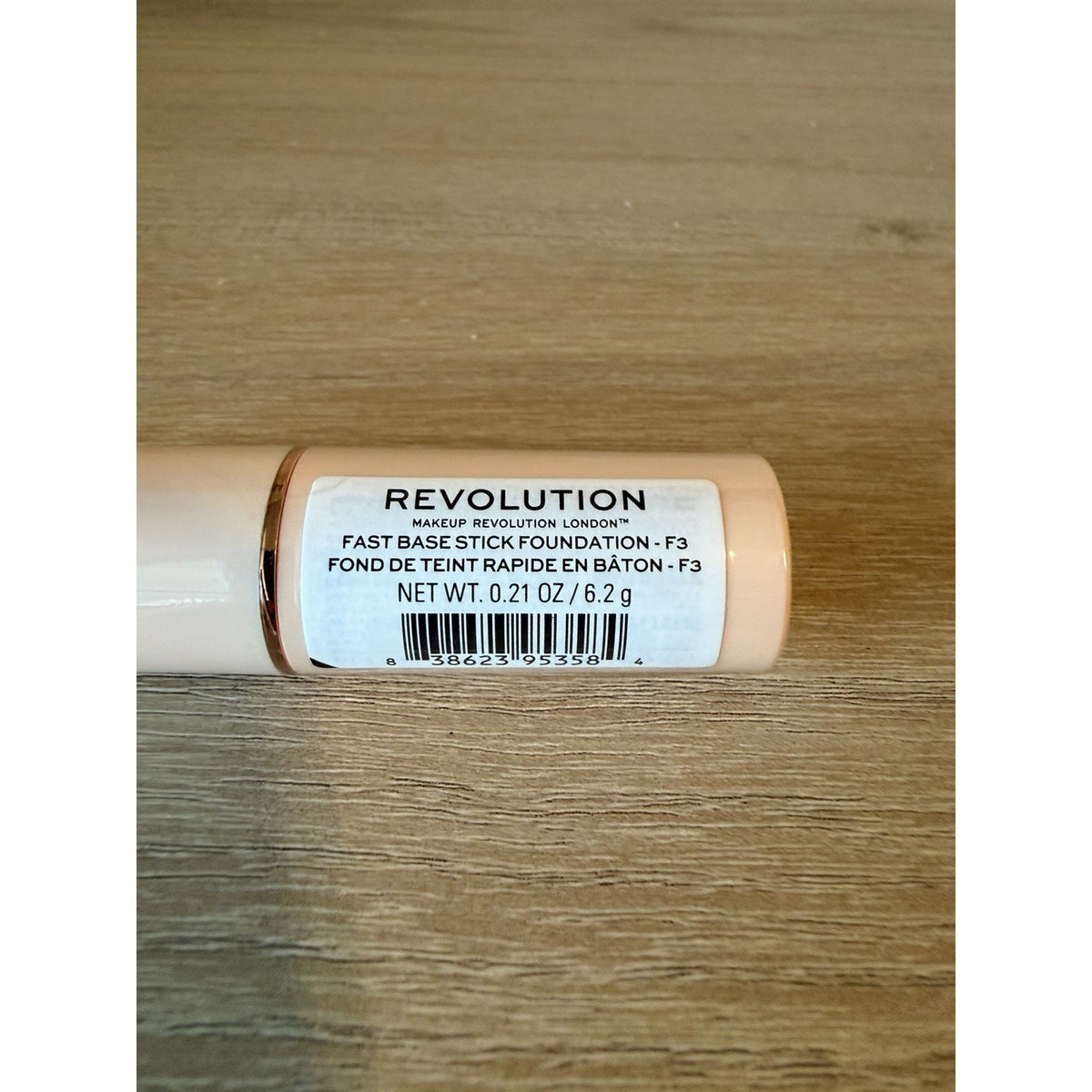Makeup Revolution Foundation Stick F3 Full Coverage Cream New Sealed