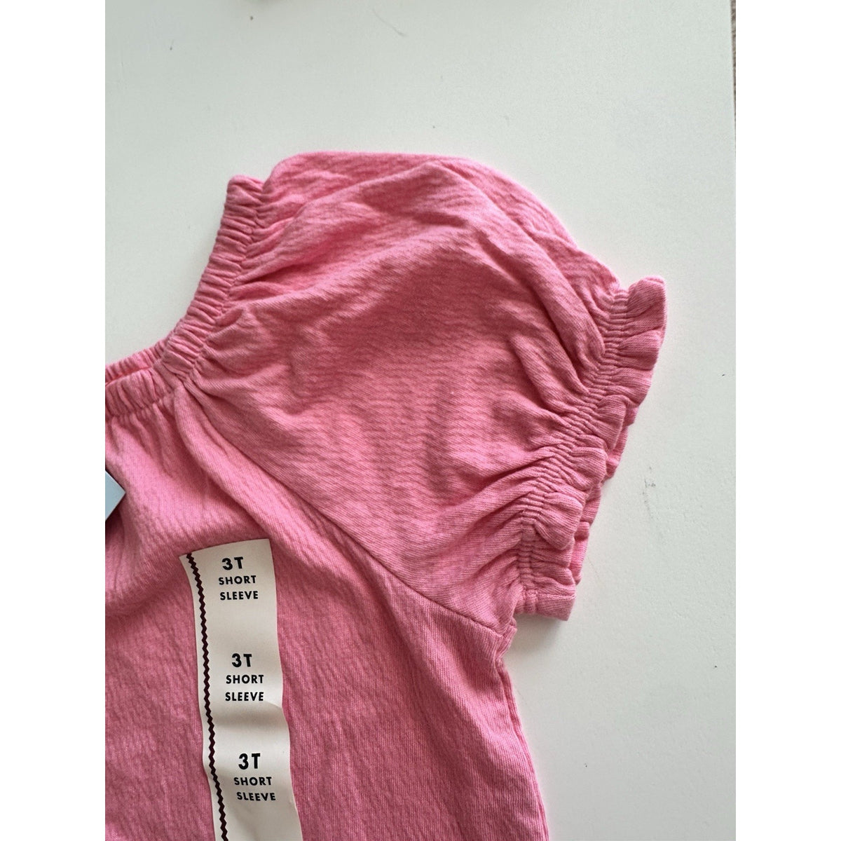 Cat & Jack Girls Pink Smocked Short Sleeve Top NWT Size 3T & 5T