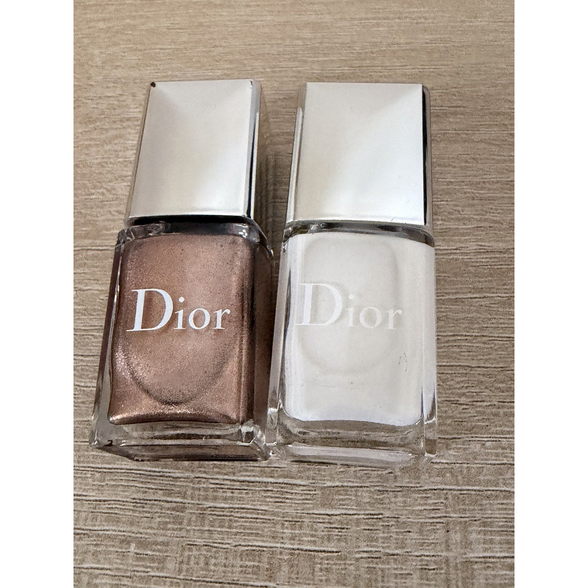 Dior Vernis Nail Polish Mini Lot Bronze Cruise 726 + Jasmine White 007 7ml