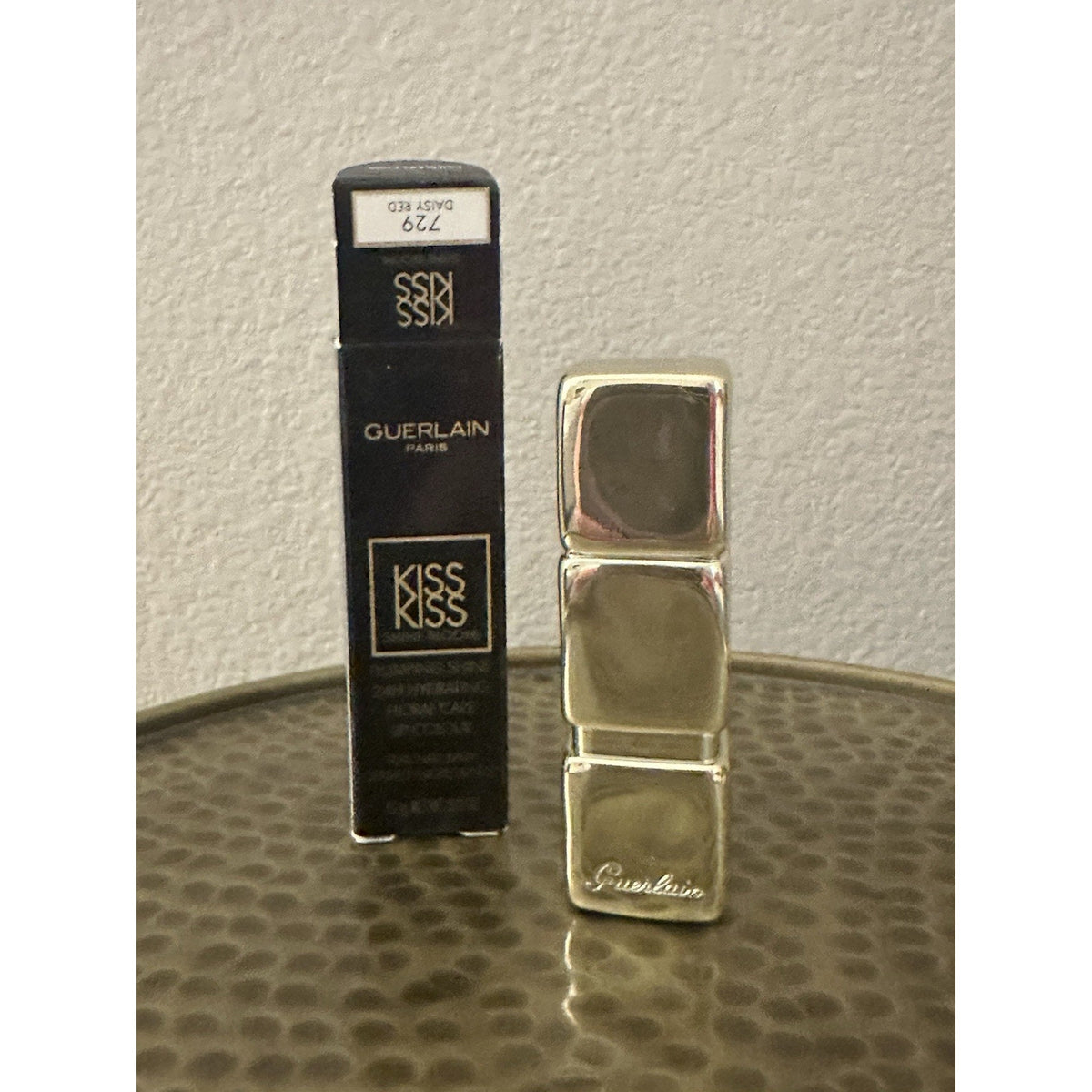 Guerlain KissKiss Shine Bloom Lipstick 809 Flower Fever Hydrating New