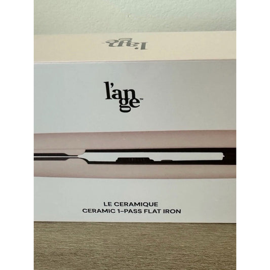 L’ange Le Ceramique Ceramic 1-Pass Flat Iron Blush Pink NIB Sealed