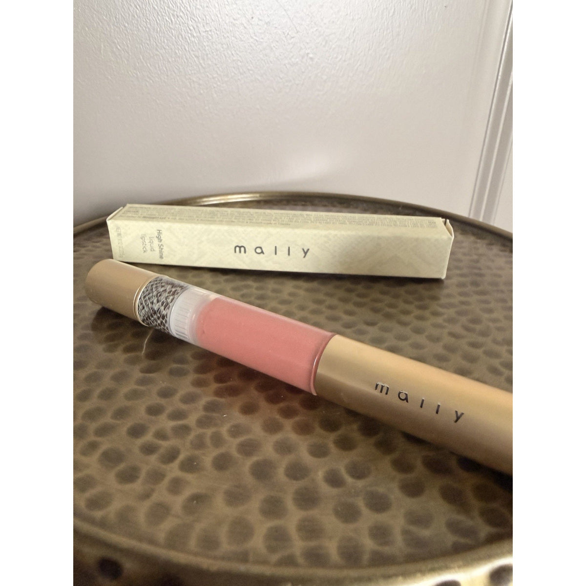 Mally High Shine Liquid Lipstick Mally’s Baby 0.12 oz New Sealed Glossy Pink