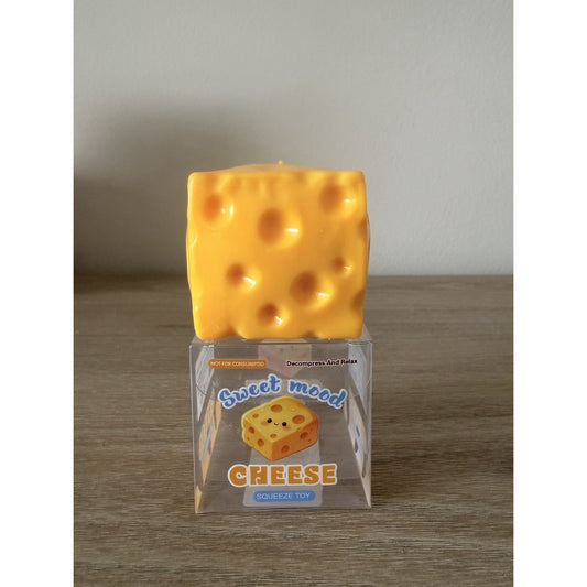 Crunchy Cheese Squishy ASMR Sensory Fidget Squeeze Stress Relief Toy New