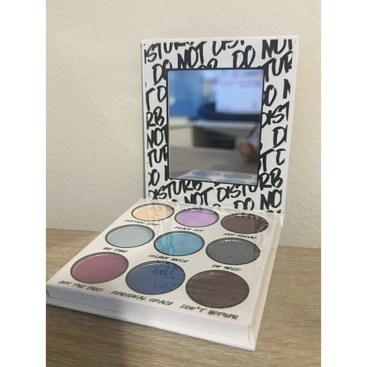 BH Cosmetics Do Not Disturb 9 Color Eyeshadow Palette Blue Purple Neutral