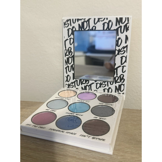 BH Cosmetics Do Not Disturb 9 Color Eyeshadow Palette Blue Purple Neutral