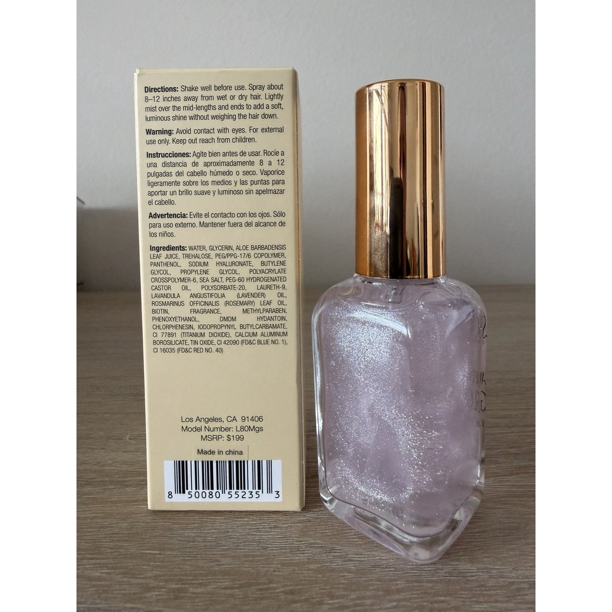 Soleil Lavender Glow Shimmer Hair Mist Spray 1.5 oz New Box Exp 2029
