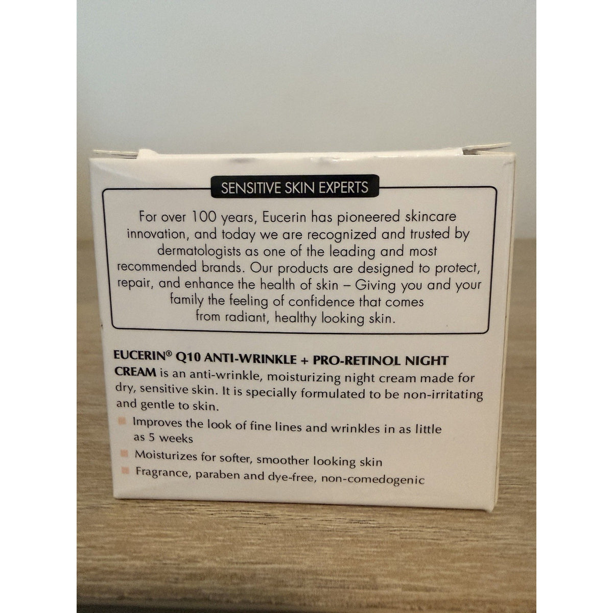 Eucerin Q10 Anti Wrinkle Pro Retinol Night Cream 1.7oz NEW Sealed