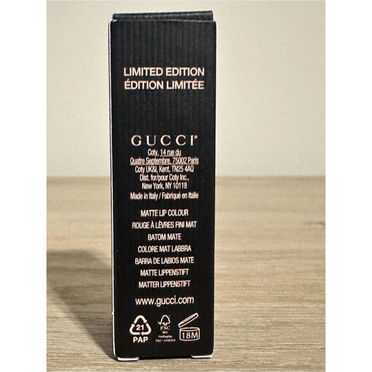 Gucci Rouge À Lèvres Mat Limited Edition 505 Janet Rust Lipstick 3.5g New