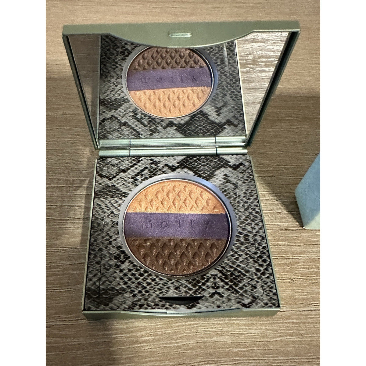 Mally Eye Amplifying Eyeshadow Trio Gilded Gold Plum Bronze With Box