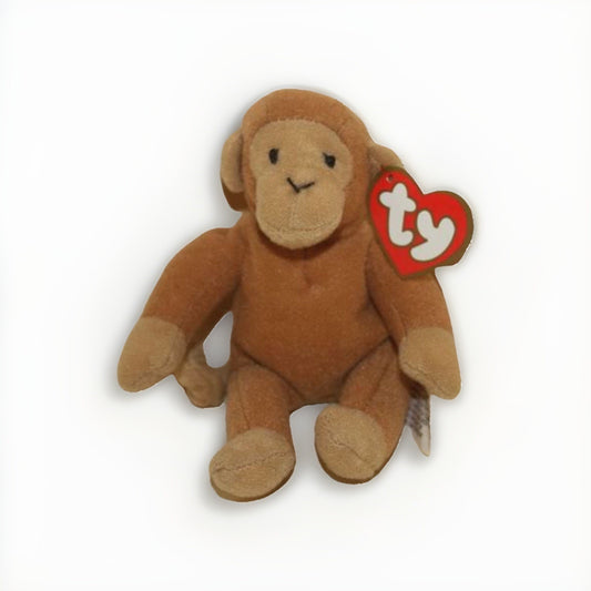 1998 McDonald's Ty Teenie Beanie Babies Bongo The Monkey #2 Happy Meal Toy NEW