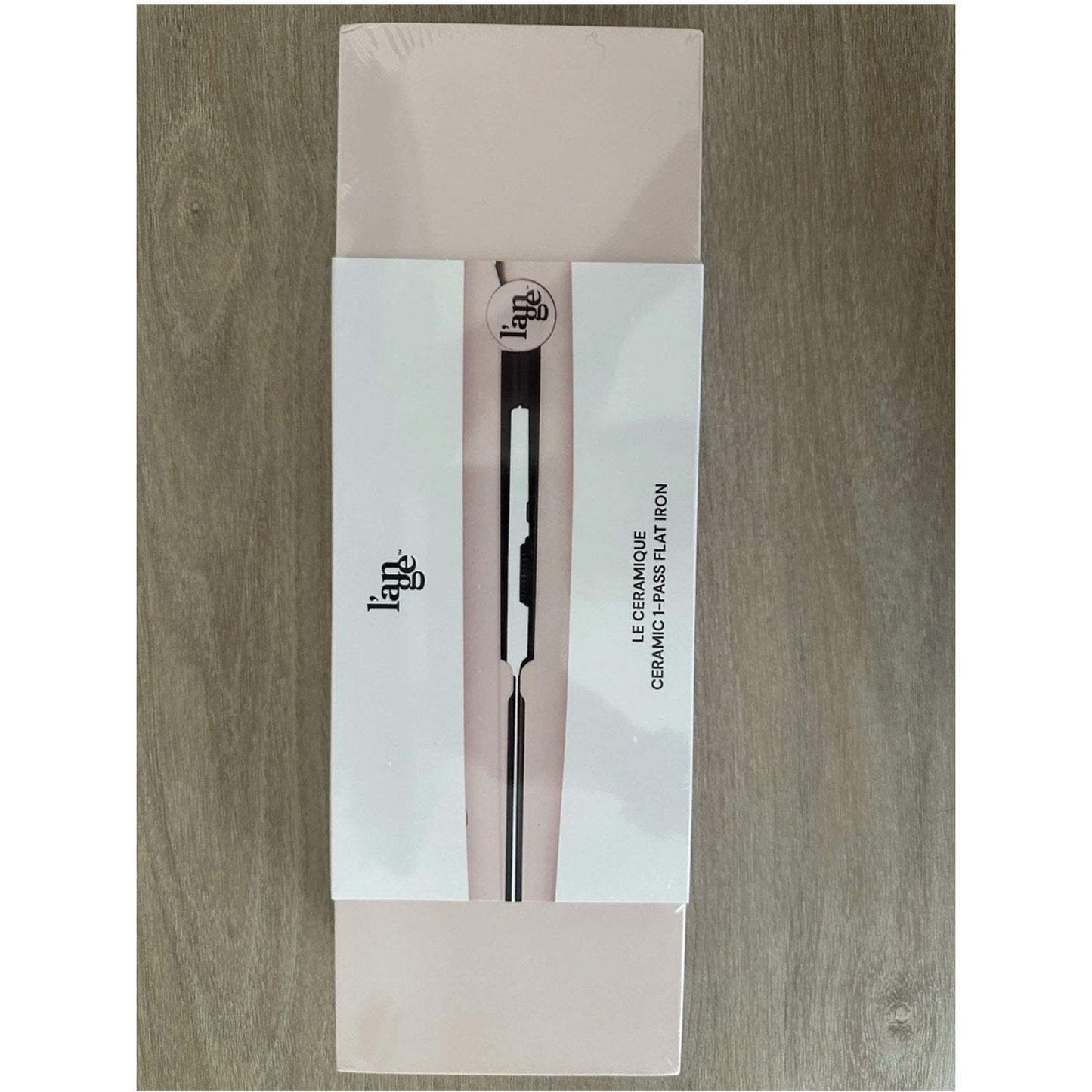 L’ange Le Ceramique Ceramic 1-Pass Flat Iron Blush Pink NIB Sealed
