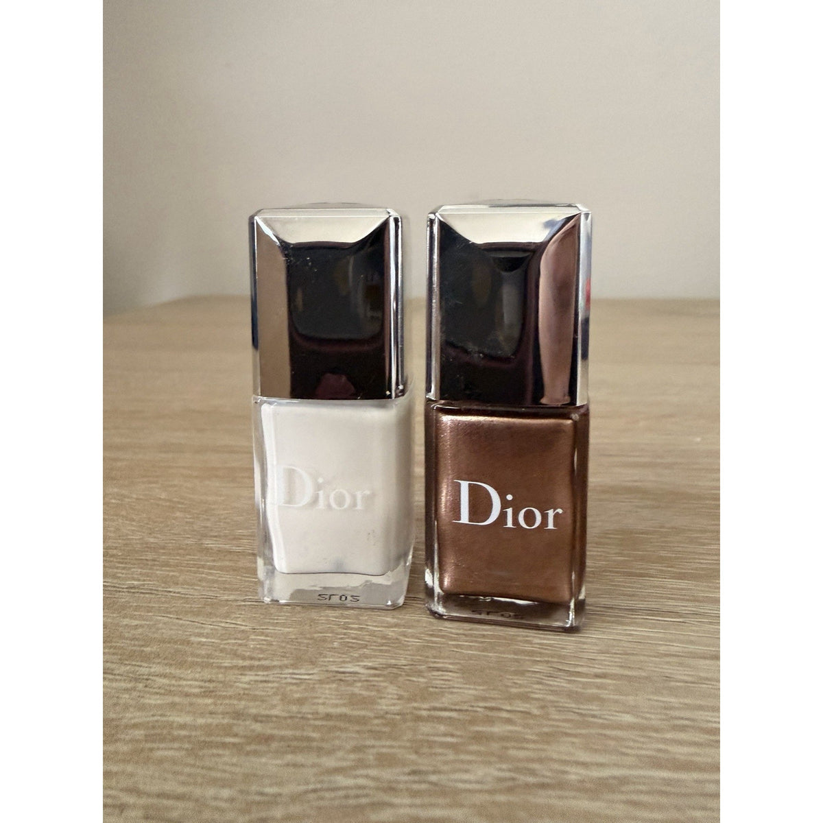 Dior Vernis Nail Polish Mini Lot Bronze Cruise 726 + Jasmine White 007 7ml